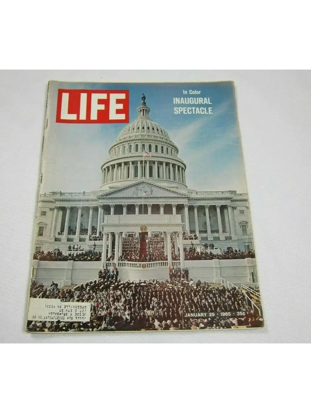 Life Magazine January 29, 1965 Inaugural Lyndon Johnson, Auto Ads Ford, Mercury